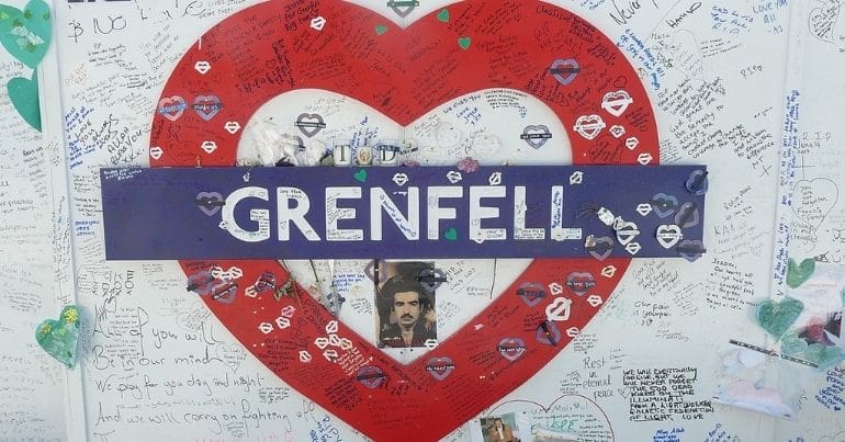Memorial for the victims of the Grenfell Tower fire