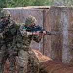 British soldiers training