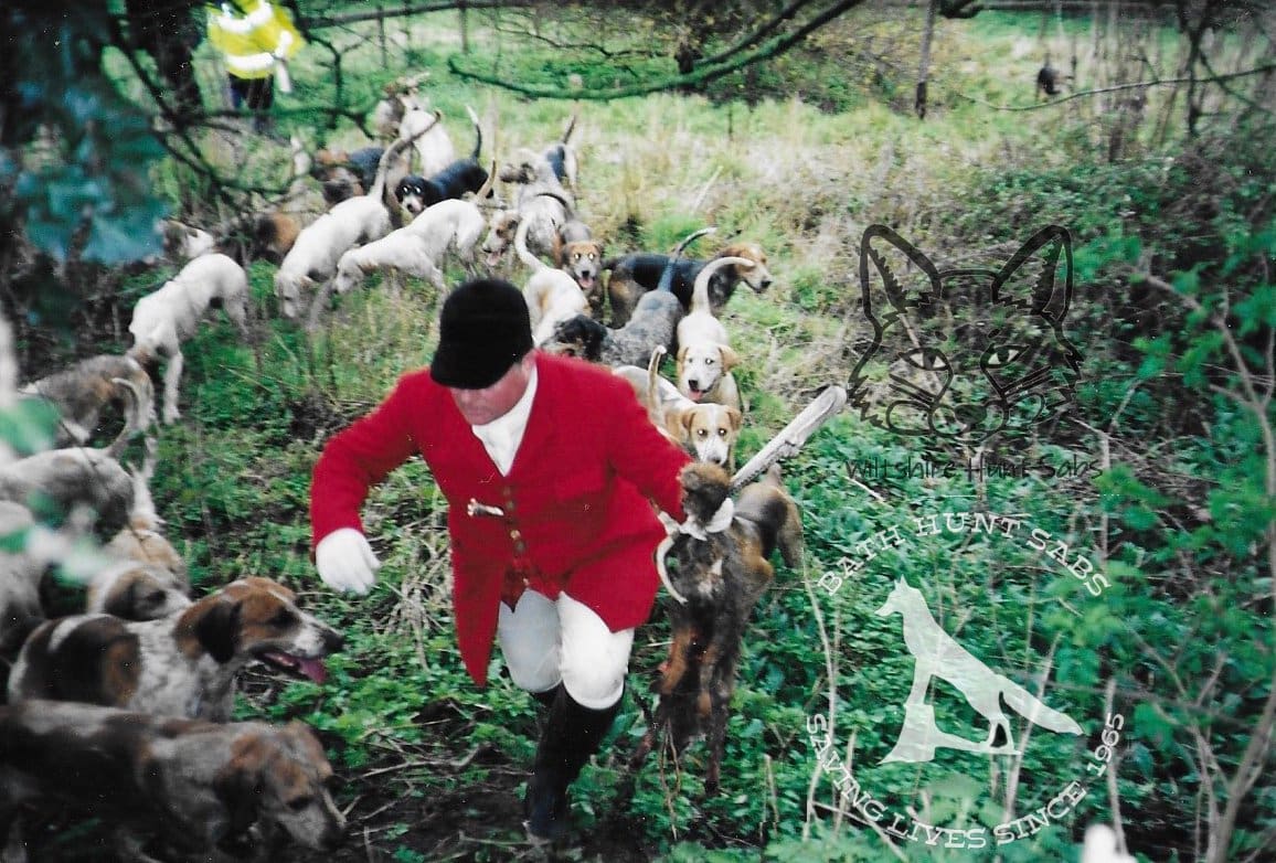 Jonathon Seed carrying a dead fox