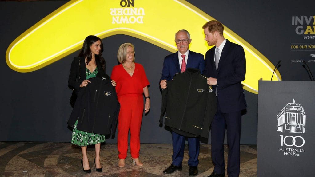 Malcolm Turnbull meeting Meghan Markle and Harry Sussex