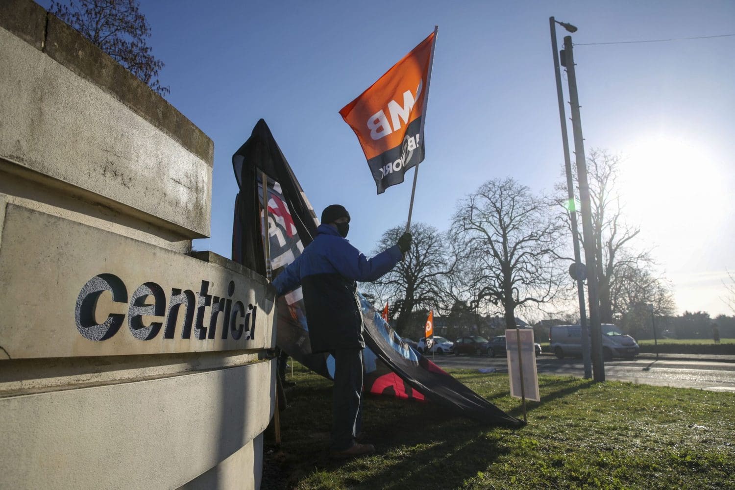 British Gas workers on strike