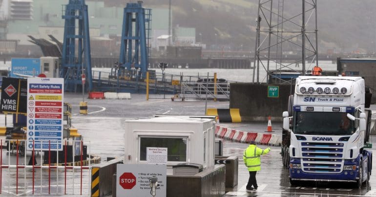 A port in the north of Ireland