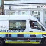 A HOme Office immigration enforcement van