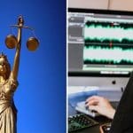 Scales of justice & listening technology
