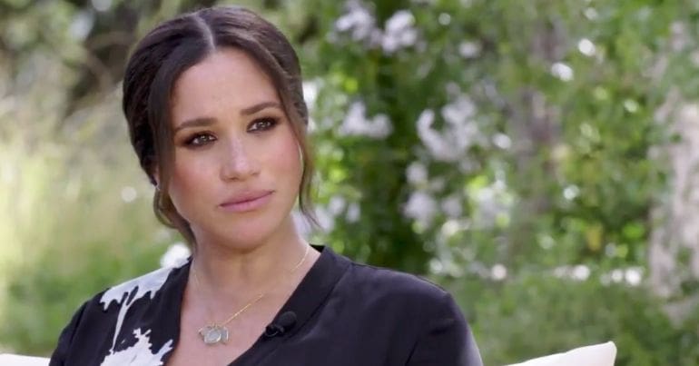 Meghan Markle during interview with Oprah Winfrey