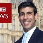 Rishi Sunak and the BBC News logo