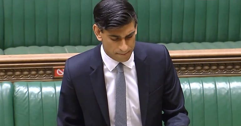 Rishi Sunak delivering his Budget