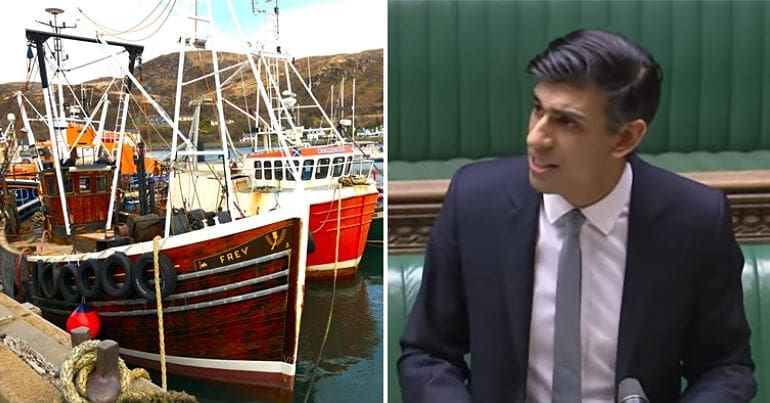 Scottish fishing village & Rish Sunak on budget day