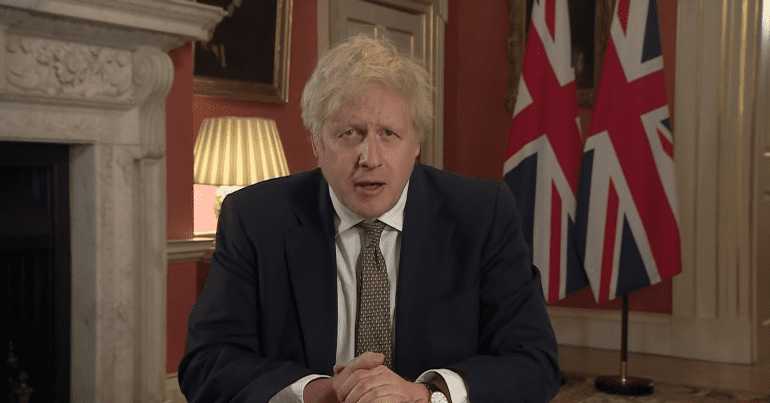 boris announces lockdown