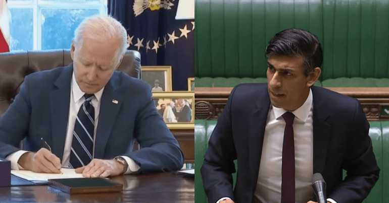 joe biden rishi sunak