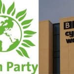 Wales Green Party logo & BBC Cymru