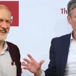 Keir Starmer with Jeremy Corbyn