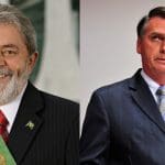 Former Brazilian president Luiz Inácio "Lula" da Silva and current president Jair Bolsonaro