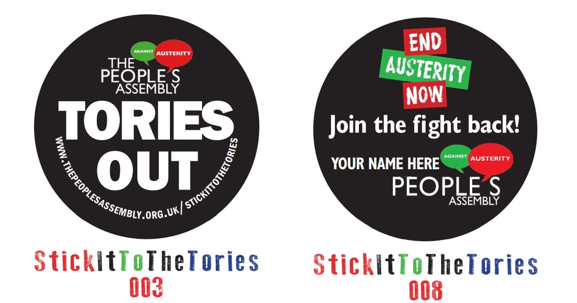 Peoples Assembly Stickers