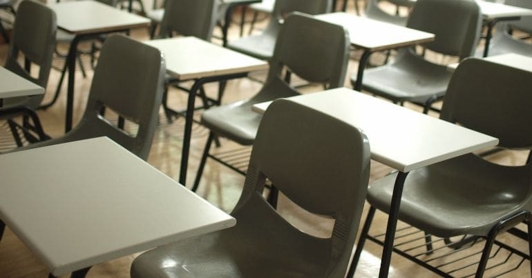 Empty classroom