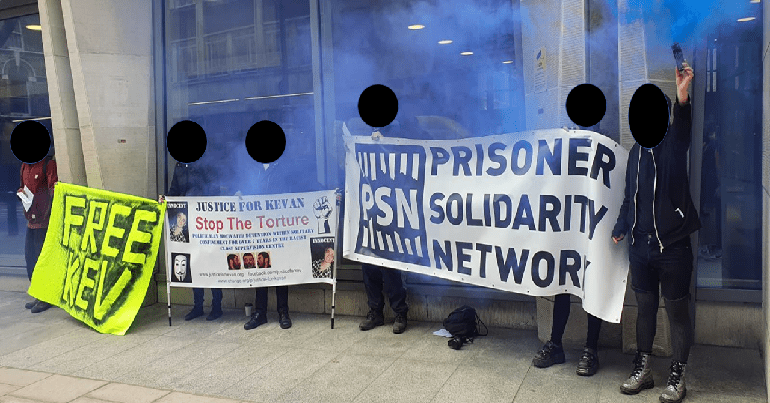 Demonstration in solidarity with Kevan Thakrar