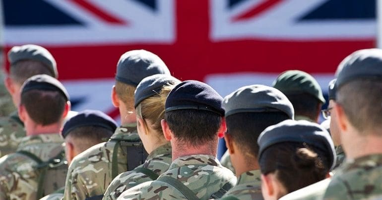 British army parade