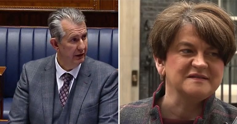 Edwin Poots and Arlene Foster
