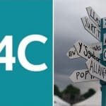 S4C logo and signage in Welsh at festival