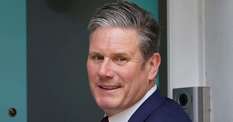 Keir Starmer smiling