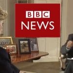 The Diana interview and the BBC News logo