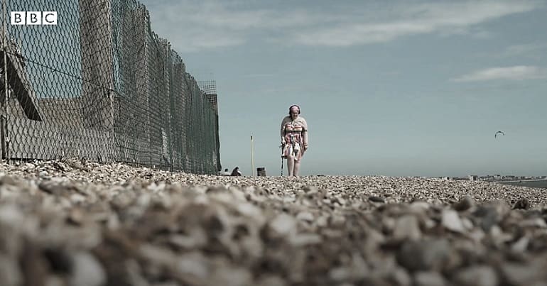 A clip from a BBC film about disabled people