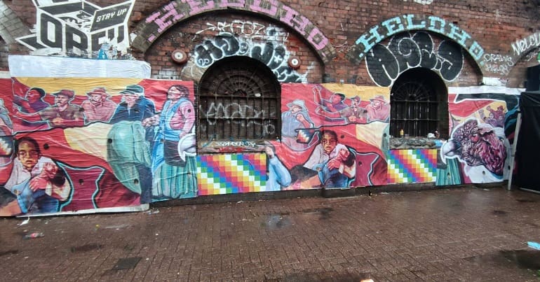 Murals to Bolivia in London