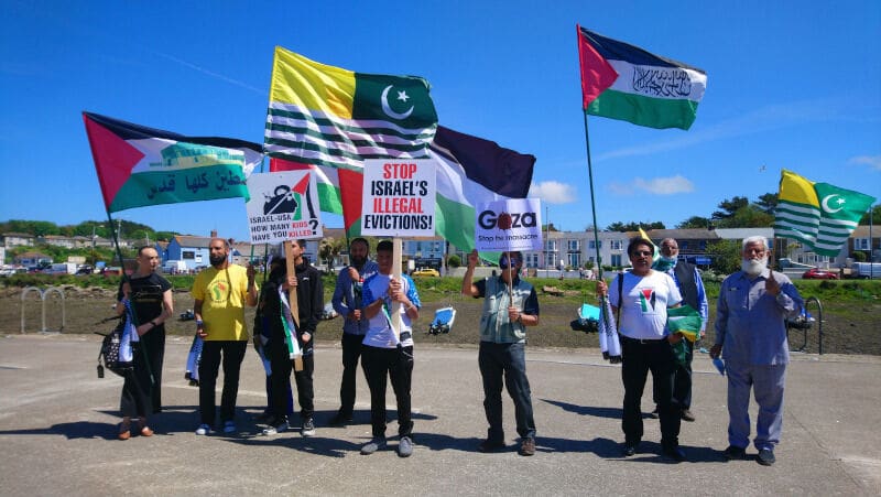 Kashmiri and Palestinian activists