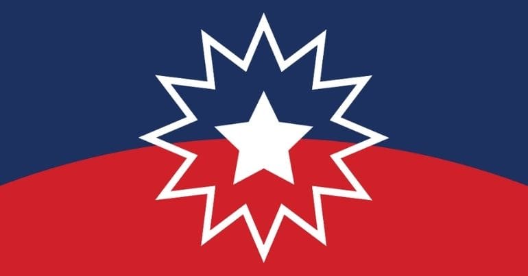 The Juneteenth flag
