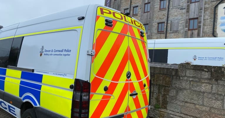 Police riot van