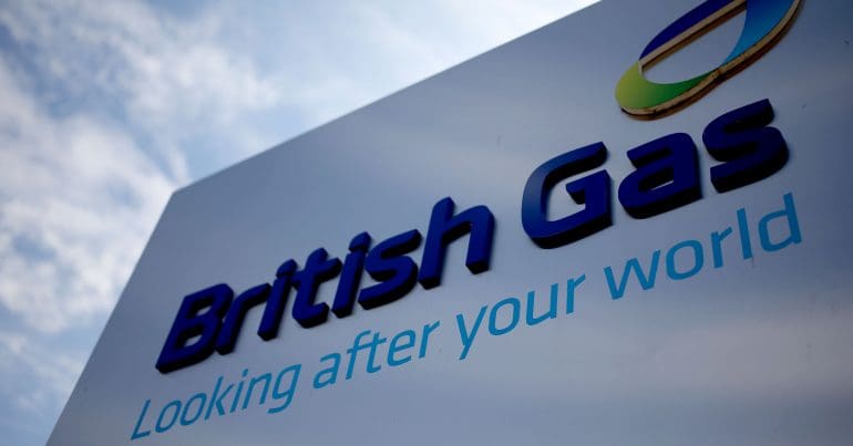 British Gas sign