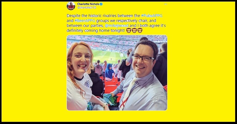 A tweet from Labour MP Charlotte Nichols