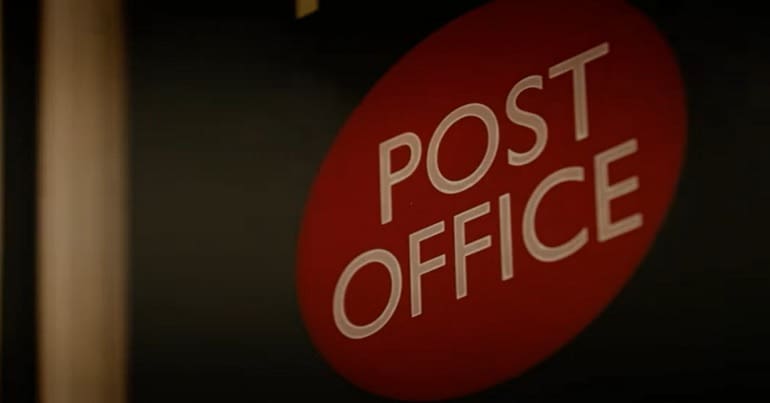 The Post Office logo as it has agreed a potential deal with the CWU
