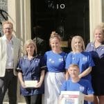 The NHS petition being delivered to Downing Street