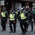 Metropolitan Police at Black Lives Matter protest 2020