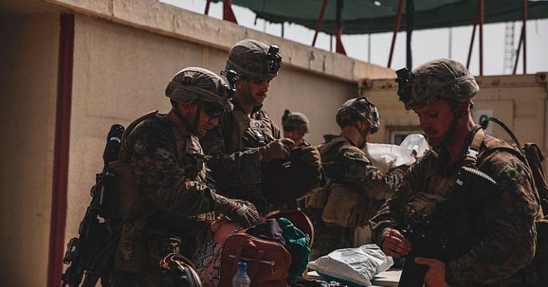 Marines in Kabul Afghanistan
