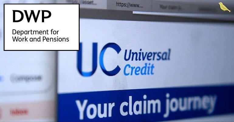 The DWP and Universal Credit logos