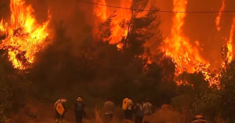 Greece wildfires climate crisis