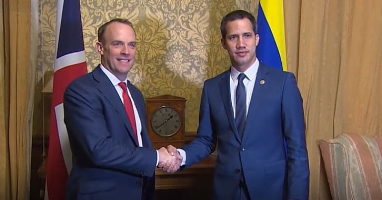 Guaido meets Raab