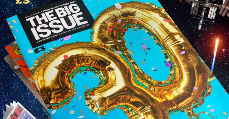 Big Issue 30th anniversary cover