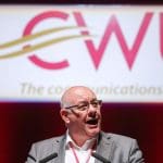 CWU union boss speaking