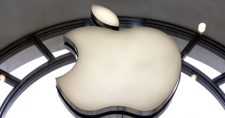 The Apple logo