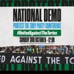 A graphic from the People's Assembly demo against the Tories