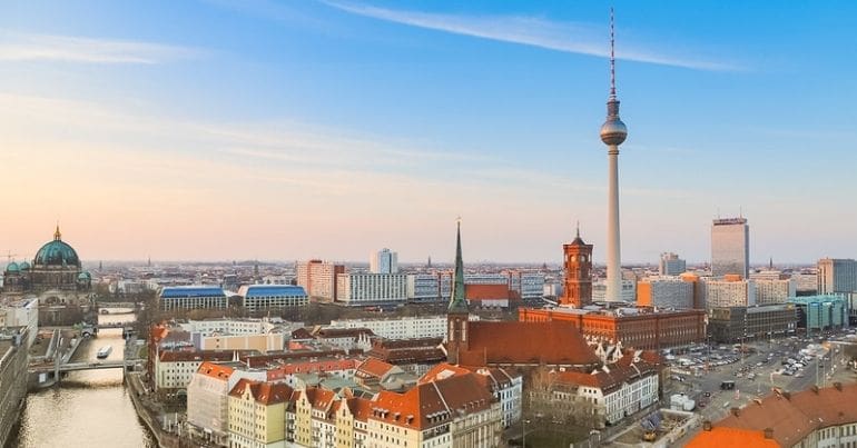 Berlin city skyscape
