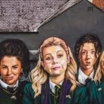 Mural of Derry Girls, the TV show