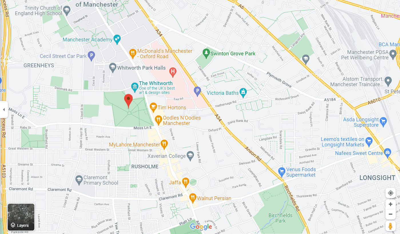 Map of People's Assembly Demo