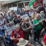 Protest against Labour proscriptions
