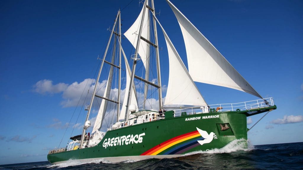 The Rainbow Warrior vessel