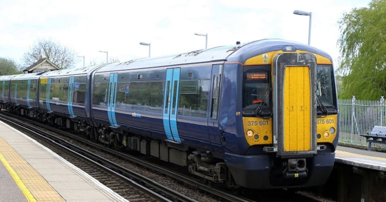 A Southeastern train representing public transport