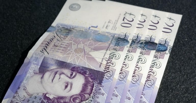 £20 sterling banknotes